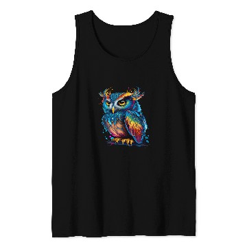 Discover Owl Pet Night Bird Eagle Owl Barn Owl Wisdom Mouse 14 Tank Tops