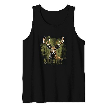 Discover Camo USA Deer Buck Camouflage Hunting Hunter Tank Tops