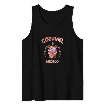 Discover Turtle Pet Cozumel Mexico Sea Turtle 7 Tank Tops