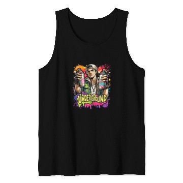 Discover Graffiti Artist Spray Cans Tagger Underground Street Art Tank Tops