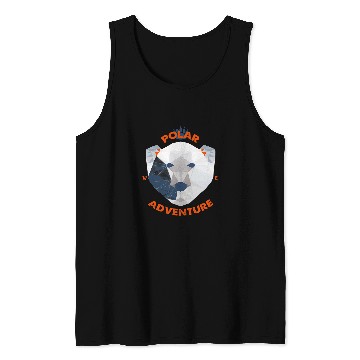Discover Bear Pet Polygonal Cute Polar Bear Save The North Pole Climate Change Tank Tops