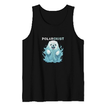 Discover Funny Polar Bear Halloween Poltergeist ghosts Pun Item Tank Tops
