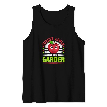 Discover Cutest Apple In The Garden Funny Apple Picking Tank Tops