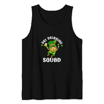 Discover Beer Fun St Patricks Day Drinking Squad Beer Funny Dad Shenanigans Tank Tops