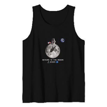 Discover NASA Artemis Mission Astronaut Moon 2025 Tank Tops