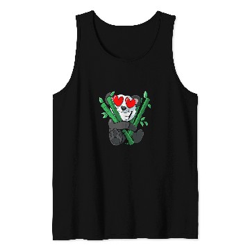 Discover Panda Pet in Love Bamboo Panda Tank Tops
