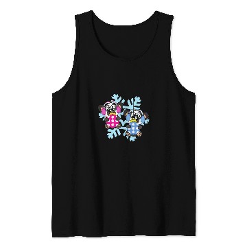 Discover Panda Pet Christmas Balls Winter Snowflake Snow Tank Tops
