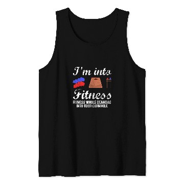 Discover Im Into Fitness Fitness Whole Bean Bag Into Your Cornhole Tank Tops