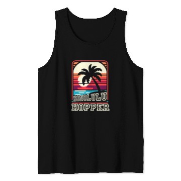 Discover Honolulu Hopper Retro Funny Graphic Tees Tank Tops