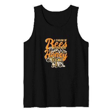 Discover Hive Honey Bee Beekeeper Beekeeping Tank Tops