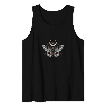Discover Celestial Moon Moth Gothic Goth Witch Occult Aesthetic Tank Tops