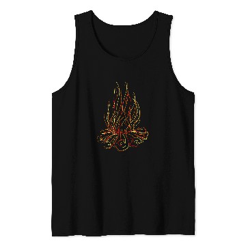 Discover Campfire Fireplace Bonfire Tank Tops