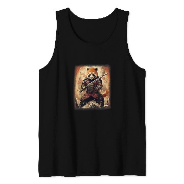 Discover Panda Pet Red Panda Fighter Tank Tops