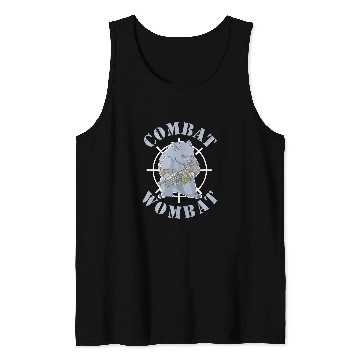 Discover Bear Pet Combat Wombat Australian Marsupial Native Bear Hunter Tank Tops