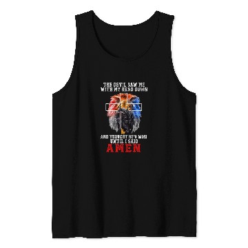 Discover Lion Pet Knight Templar The Devil Saw Me With My Head Down Lion Tank Tops