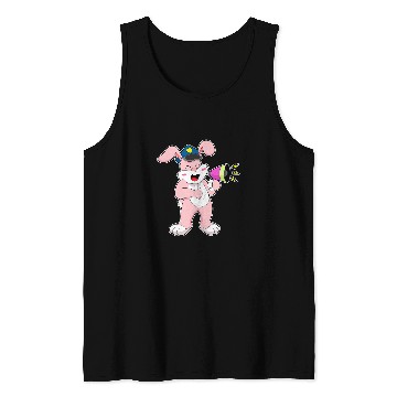 Discover Police Job Rabbit Cop Microphone Police Tank Tops