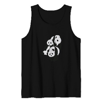 Discover Panda Pet stuffed animal costume three bears Tank Tops