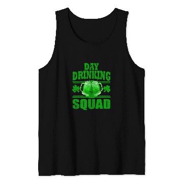 Discover Beer Fun St Patrick s Day Drinking Squad vintages Beer Shamrocks Tank Tops