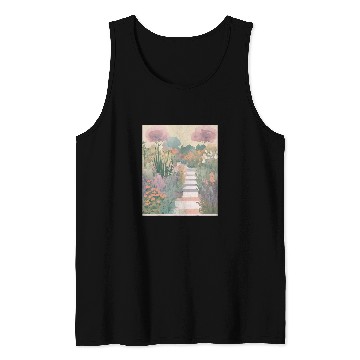 Discover Herb Garden Bloom Pastel Aroma Tank Tops