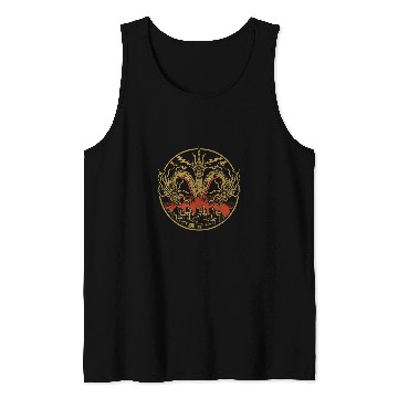Discover Dragon Pet King Ghidorah art sunset japanese Tank Tops