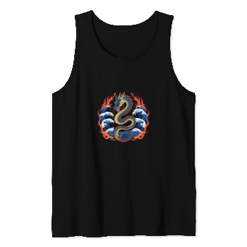 Discover Dragon Pet Chinese Art Mens Womens Year Of The Dragon 4 Tank Tops