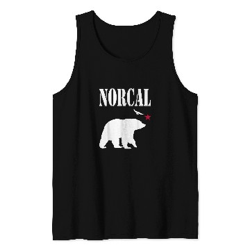 Discover Bear Pet Cool Norcal Northern californias Bear With Hawk Star Tank Tops