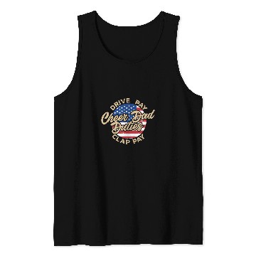 Discover Cheer Dad Duties Drive Pay Clap Funny Tank Tops