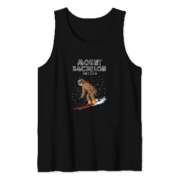 Discover Sloth Pet Skis Sloth Mount Bachelor Oregon Ski Tank Tops