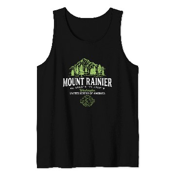 Discover Hiking Washington Mount Rainier National Park Tank Tops