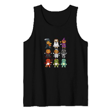 Discover Lion Pet Spooky ghosts BooJee Horror Pumpkin Lion Halloween Tank Tops