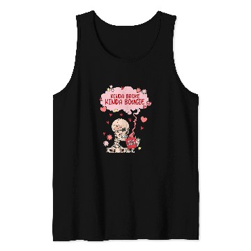 Discover Coffee Fun Kinda Broke Kinda Bougie Snarky Skeletons Coffee Tank Tops