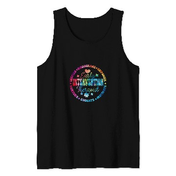Discover Intervention Teacher Team Early Intervention Therapist 1 Tank Tops