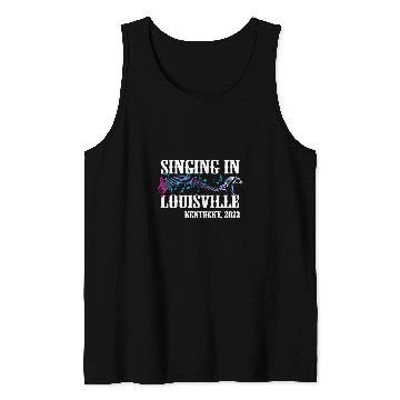 Discover Hairdresser Job Singing in Louisville Kentucky Barbershop Music Lover Tank Tops