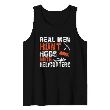 Discover Hog Hunter Wild Boar Hunting Hogs with Helicopters Tank Tops