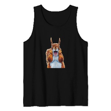 Discover Squirrel Pet Expressionist Scream Squirrel Lovers Artistic 2 Tank Tops