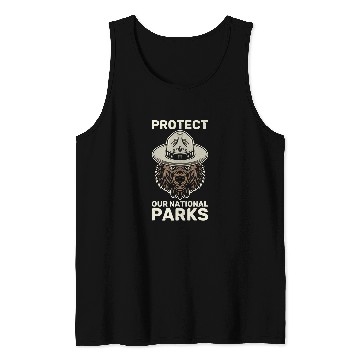 Discover Bear Pet Protect Our National Parks Outdoor Bear Environmentalist 3 Tank Tops