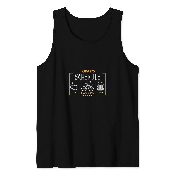 Discover Beer Fun Today s Schedule Coffee Cycling Beer Funny To Do List Men Tank Tops