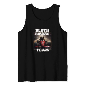 Discover Sloth Pet Racing Team Tank Tops