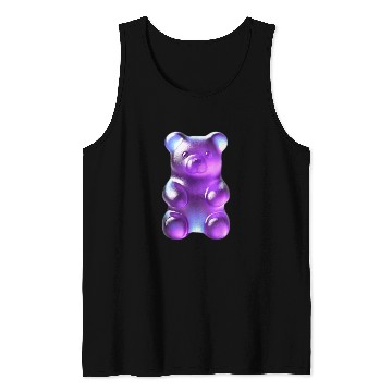 Discover Bear Pet Purple Gummy Bear Tank Tops