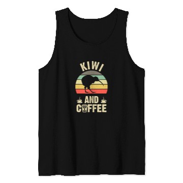 Discover Coffee Fun I like Kiwi Coffee Funny vintages bird theme lover Tank Tops