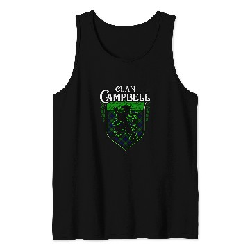 Discover Lion Pet Clan Campbell Surname Scottish Clan Lion Rampant Tartan Tank Tops