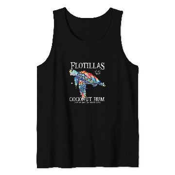 Discover Turtle Pet Flotillas Coconut Rum Sea Turtle Tank Tops