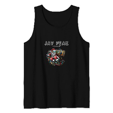 Discover Jay Peak Vermont Cool Snowboard Christmas Santa Tank Tops