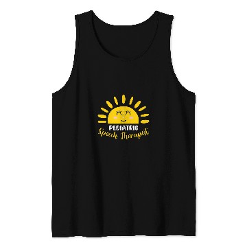 Discover Pediatric Speech Therapist Funny Sunshine SLP Therapy Tank Tops