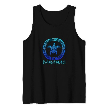 Discover Turtle Pet Bahamas Retro Throwback Sea Turtle Vacation Tank Tops