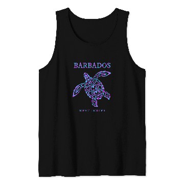 Discover Turtle Pet Barbados Sea Turtle Beach Vacation Tank Tops