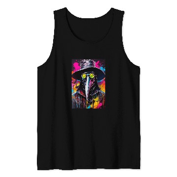Discover Cryptid Dystopian Post Apocalyptic Wasteland Graffiti Design Tank Tops