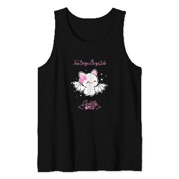Discover Cute albino bat flying designed by Cuddly Bats comics Tank Tops