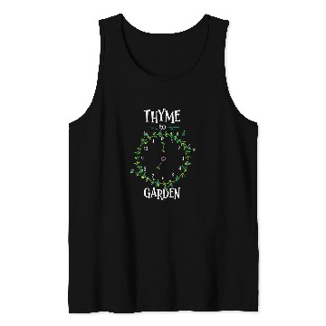Discover Funny Herb Gardening Pun Its Thyme To Garden Tank Tops