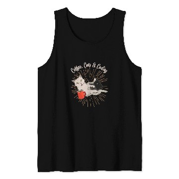 Discover Coffee Fun Coding Cats and Coffee Software Developer Tank Tops